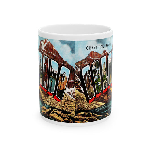 Memebly Retro Greetings from Colorado CO Coffee Mug