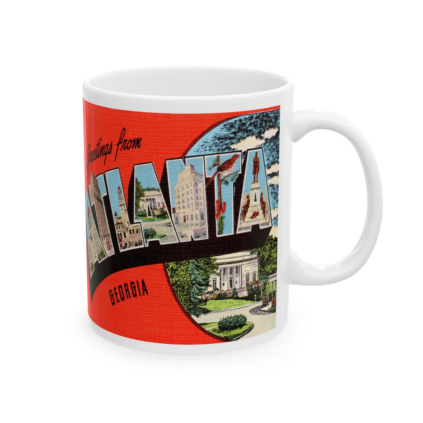 Memebly Scenic Vintage Greetings from Atlanta GA Coffee Mug