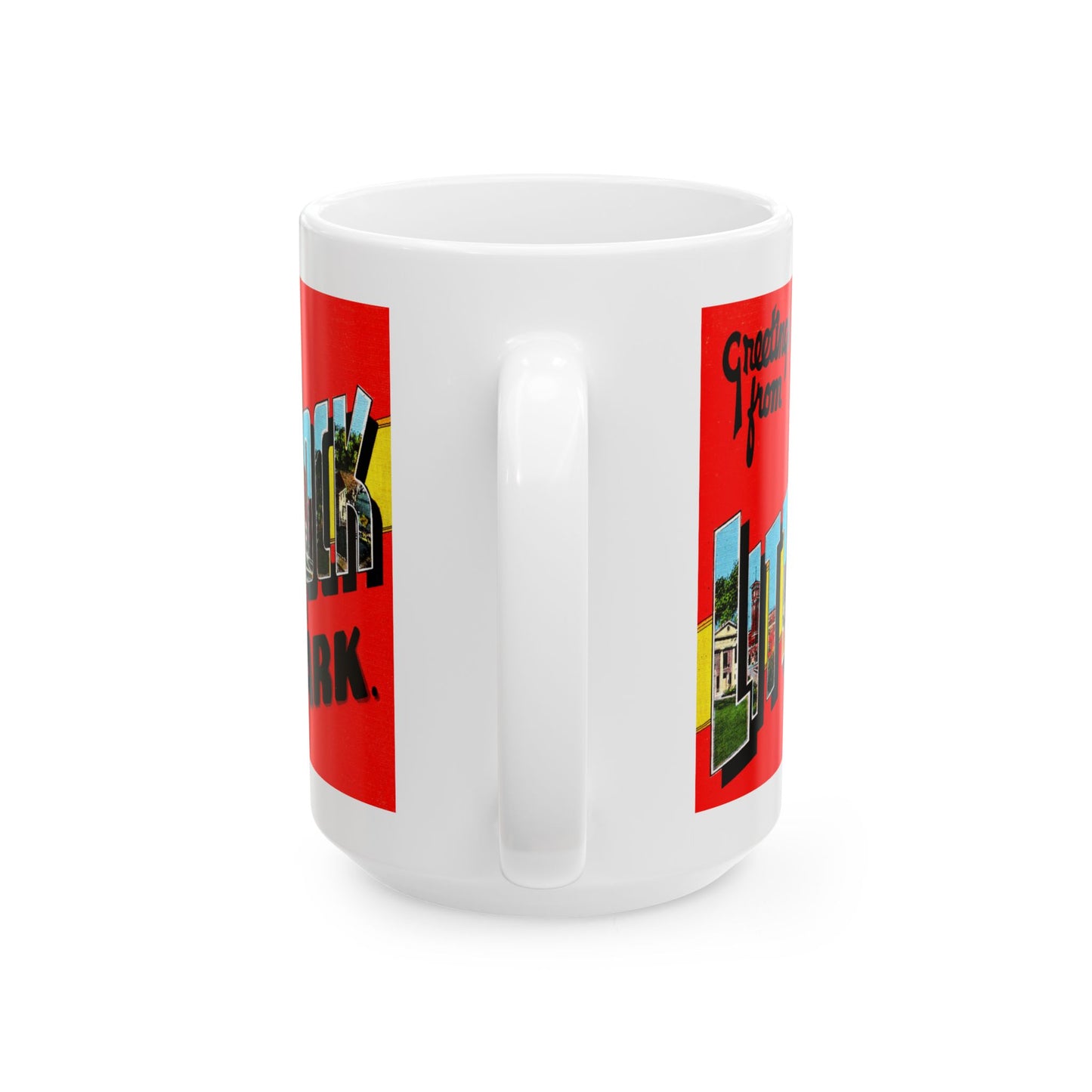 Memebly Vintage Greetings from Little Rock Capital  AR Arkansas Coffee Mug