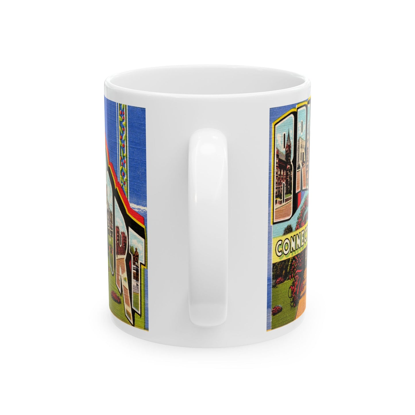 Memebly Retro Greetings Bridgeport CT Connecticut Coffee Mug