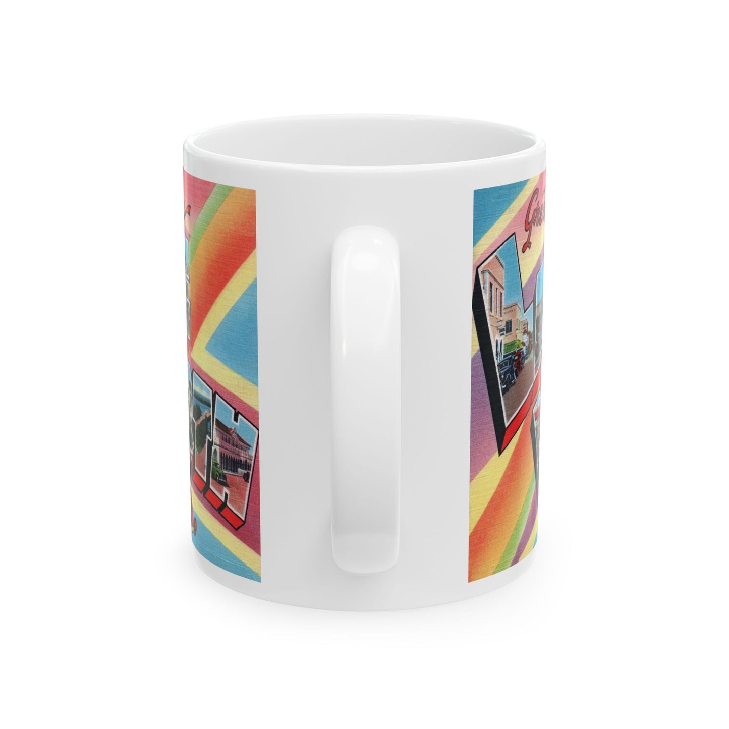 Memebly Retro Greetings from Lake Worth FL Florida Coffee Mug