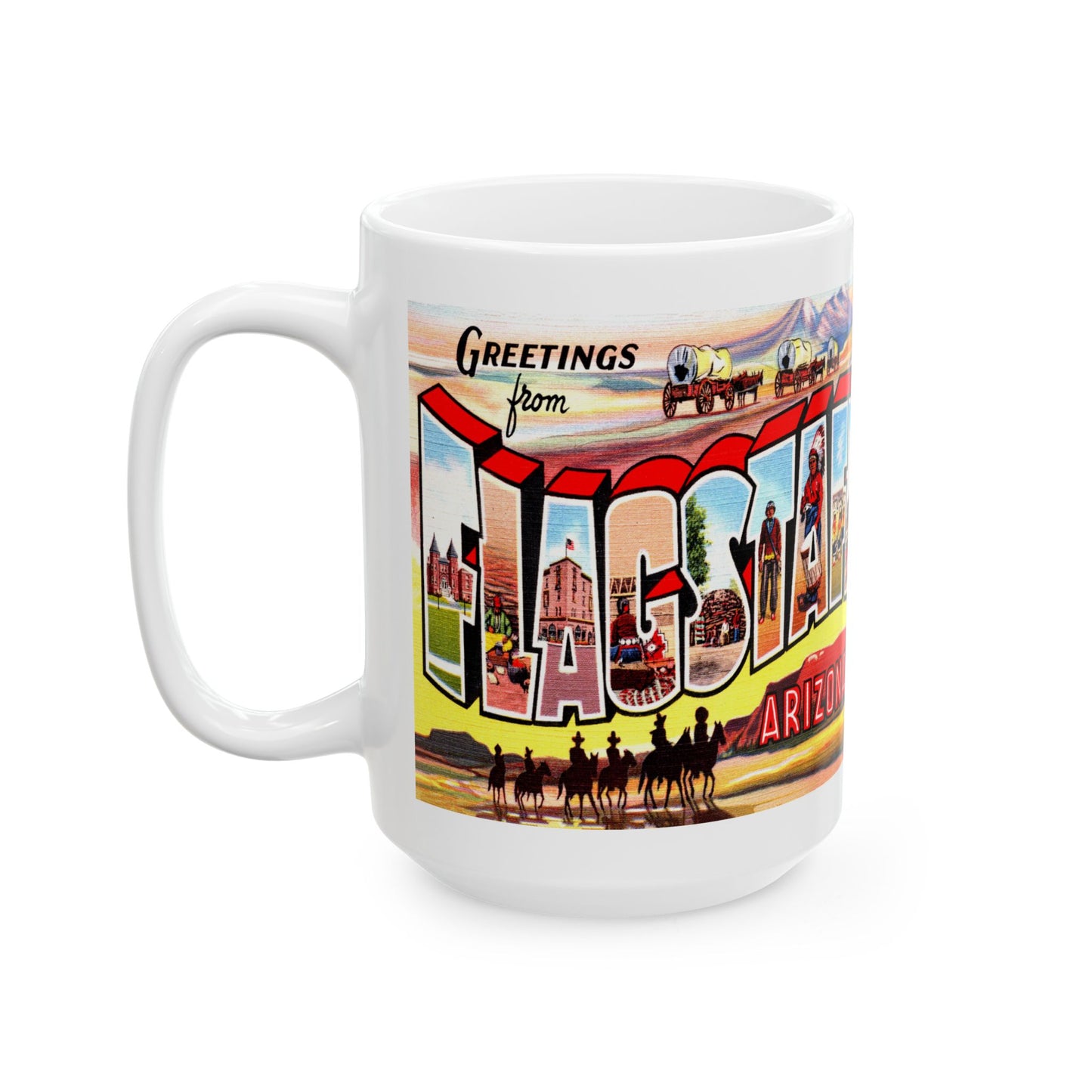 Memebly Vintage Greetings from Flagstaff AZ Coffee Mug