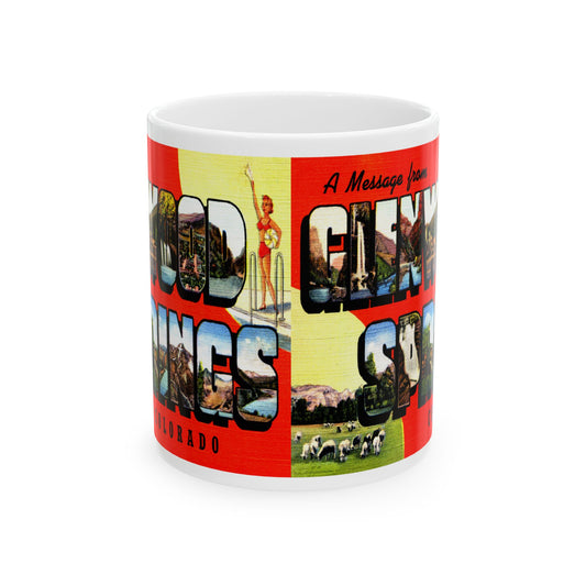 Memebly Vintage Greetings from Glenwood Springs CO Colorado Coffee Mug