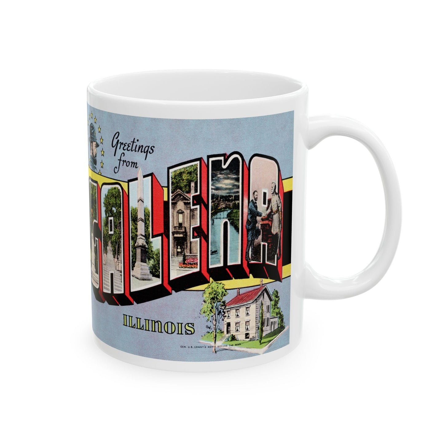 Memebly Retro Greetings from Galena IL Coffee Mug