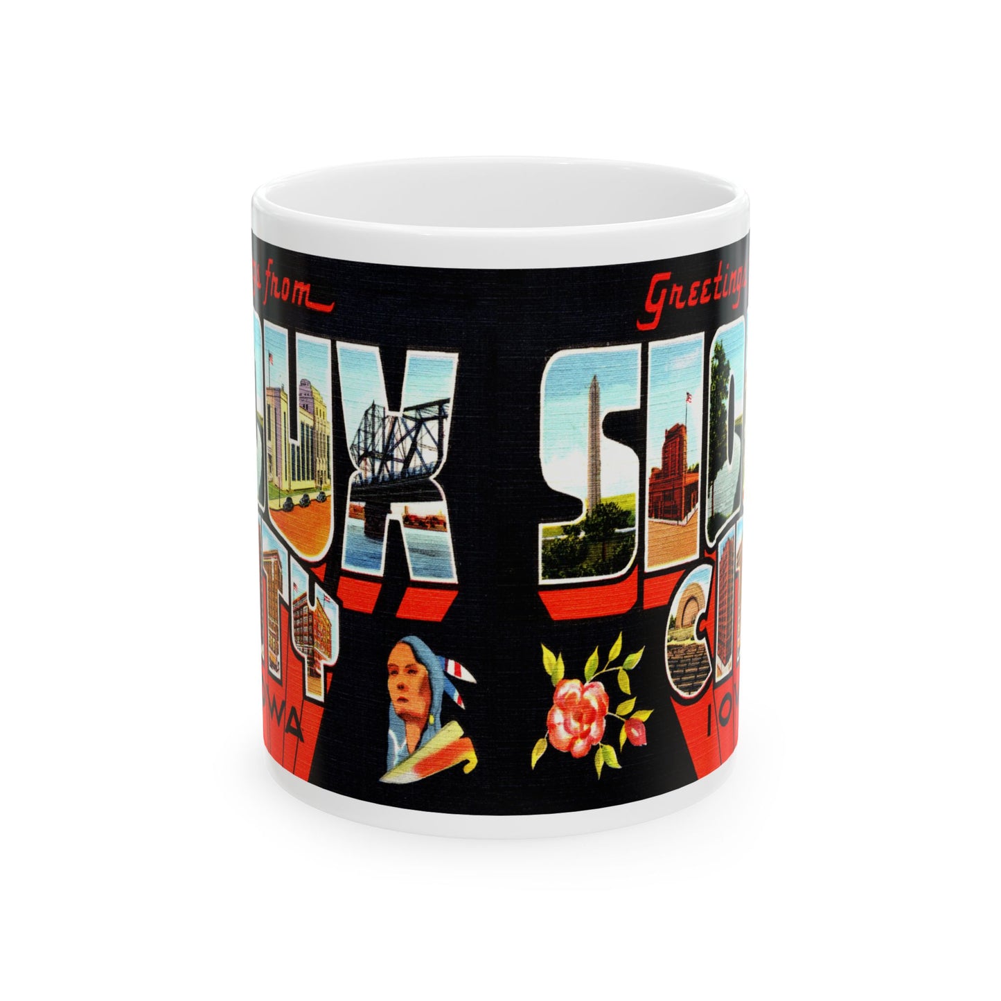 Memebly Vintage Greetings from Sioux City IA Coffee Mug