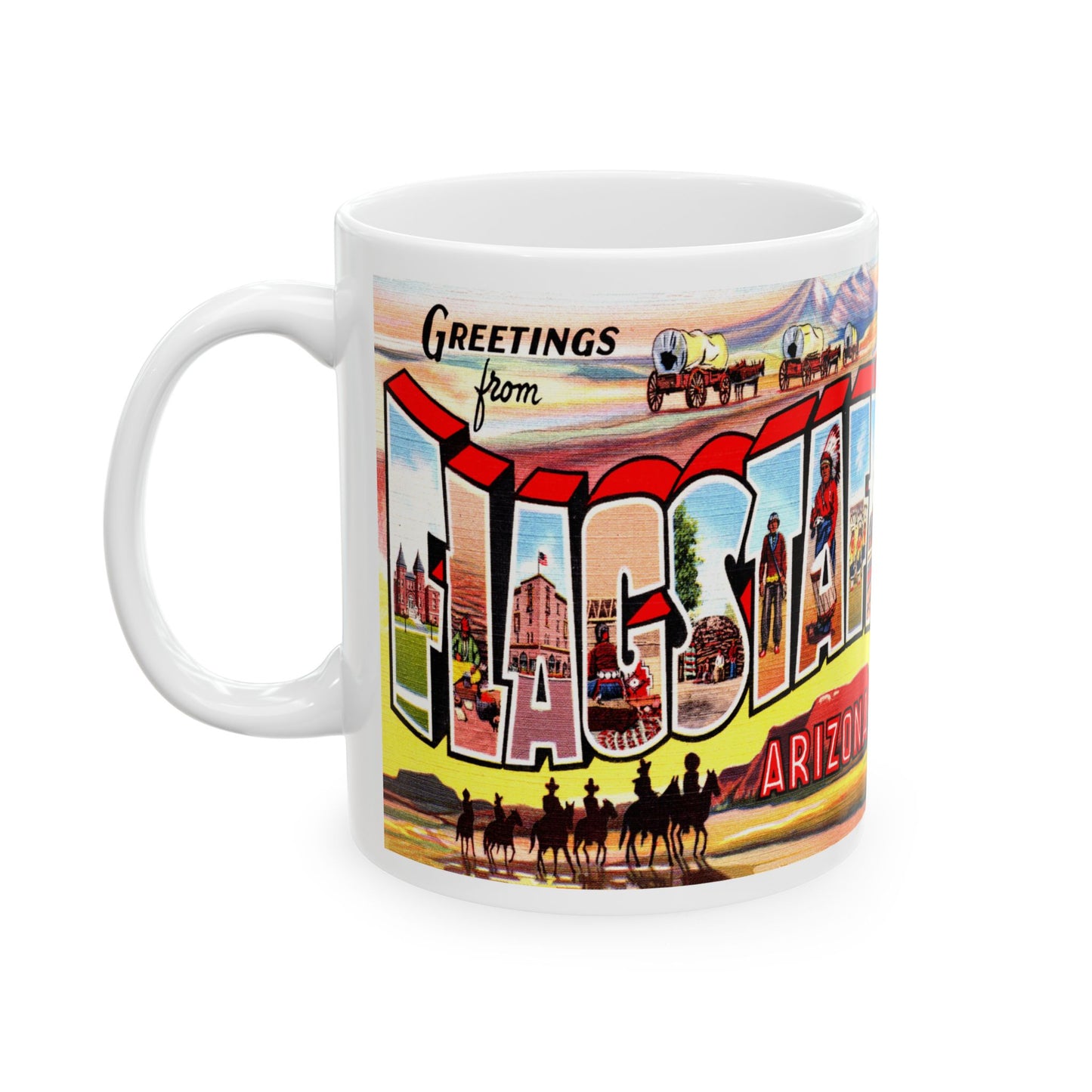 Memebly Vintage Greetings from Flagstaff AZ Coffee Mug