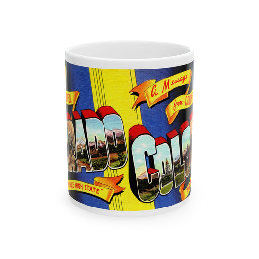 Memebly Vintage Greetings from Colorado CO Coffee Mug