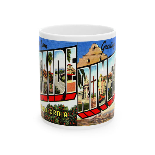 Memebly Vintage Greetings from Riverside CA California Coffee Mug