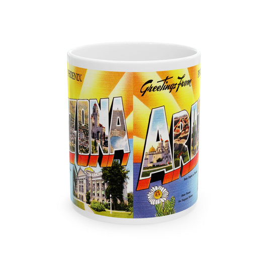 Memebly Retro Greetings from Phoenix AZ Arizona Coffee Mug