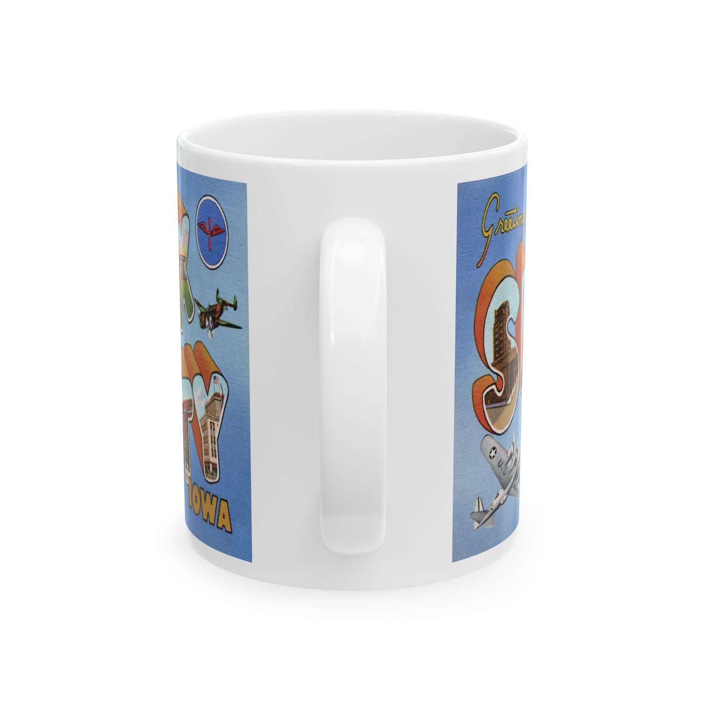 Memebly Scenic Vintage Greetings from Sioux City IA Coffee Mug