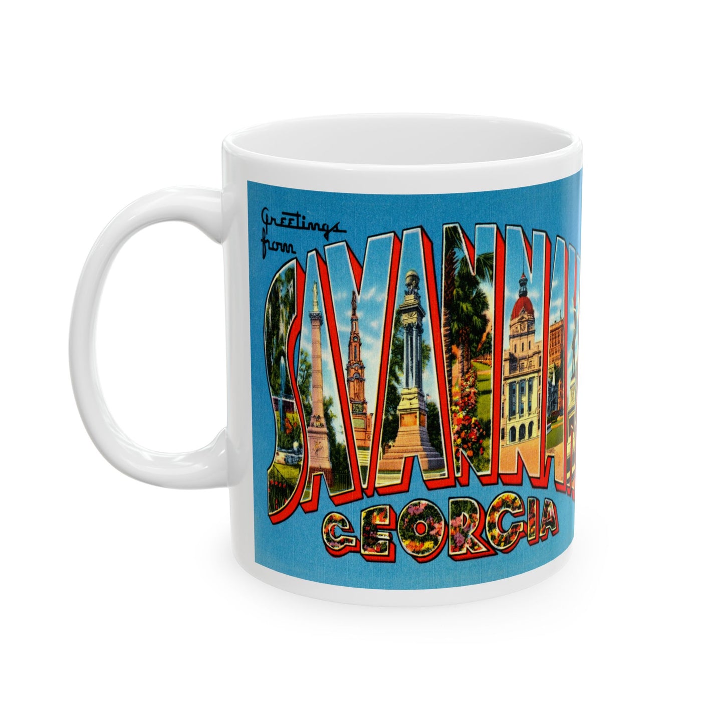 Memebly Retro Greetings from Savannah GA Coffee Mug