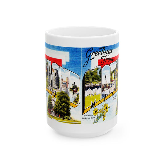 Memebly Scenic Vintage Greetings from Maryland MD Coffee Mug