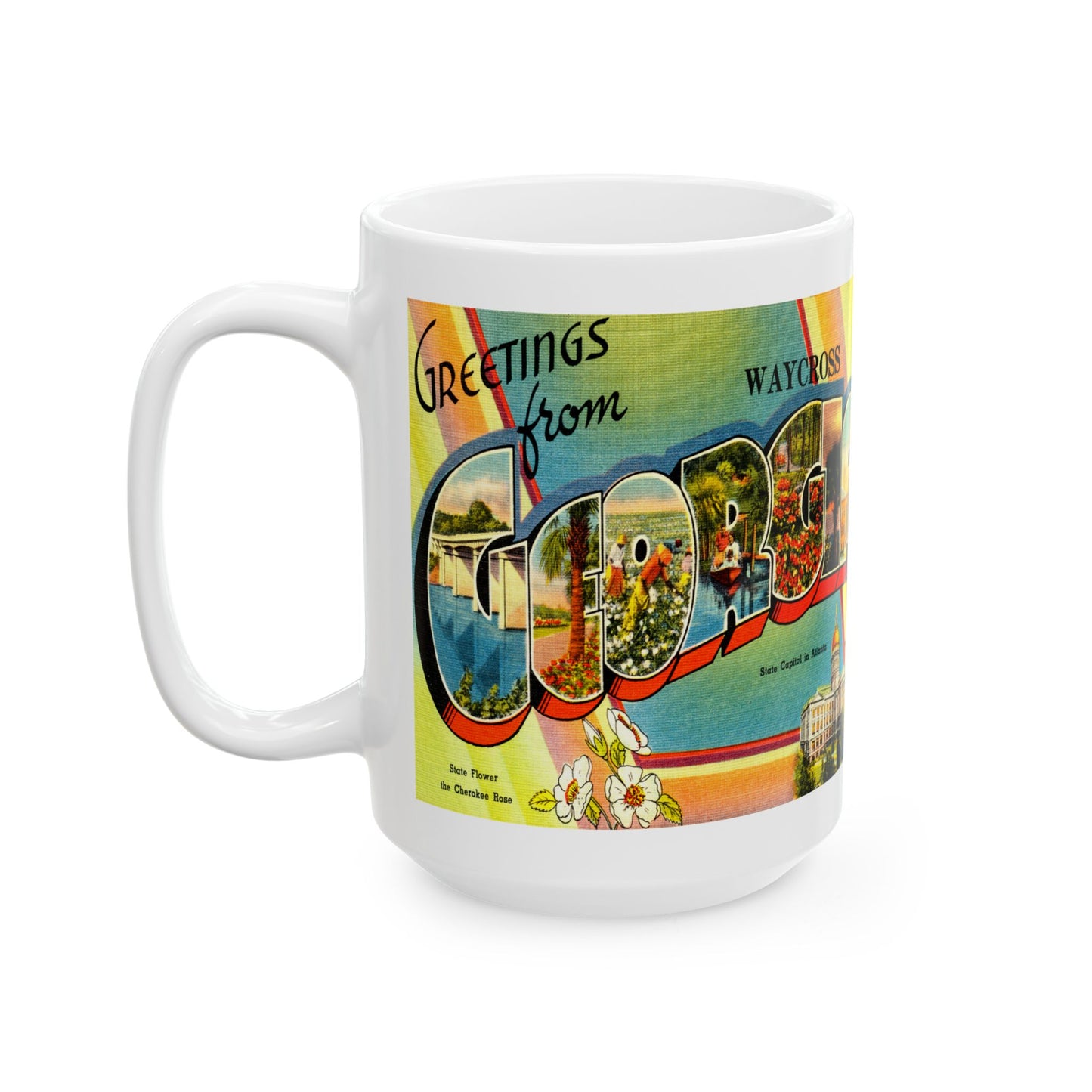 Memebly Retro Greetings from Waycross GA Coffee Mug