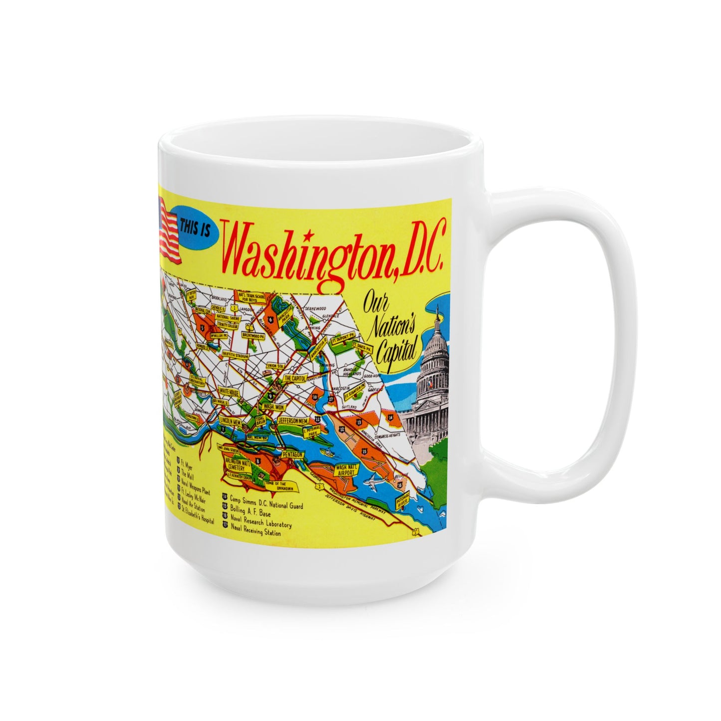 Memebly Vintage  This is Washington DC Map Coffee Mug