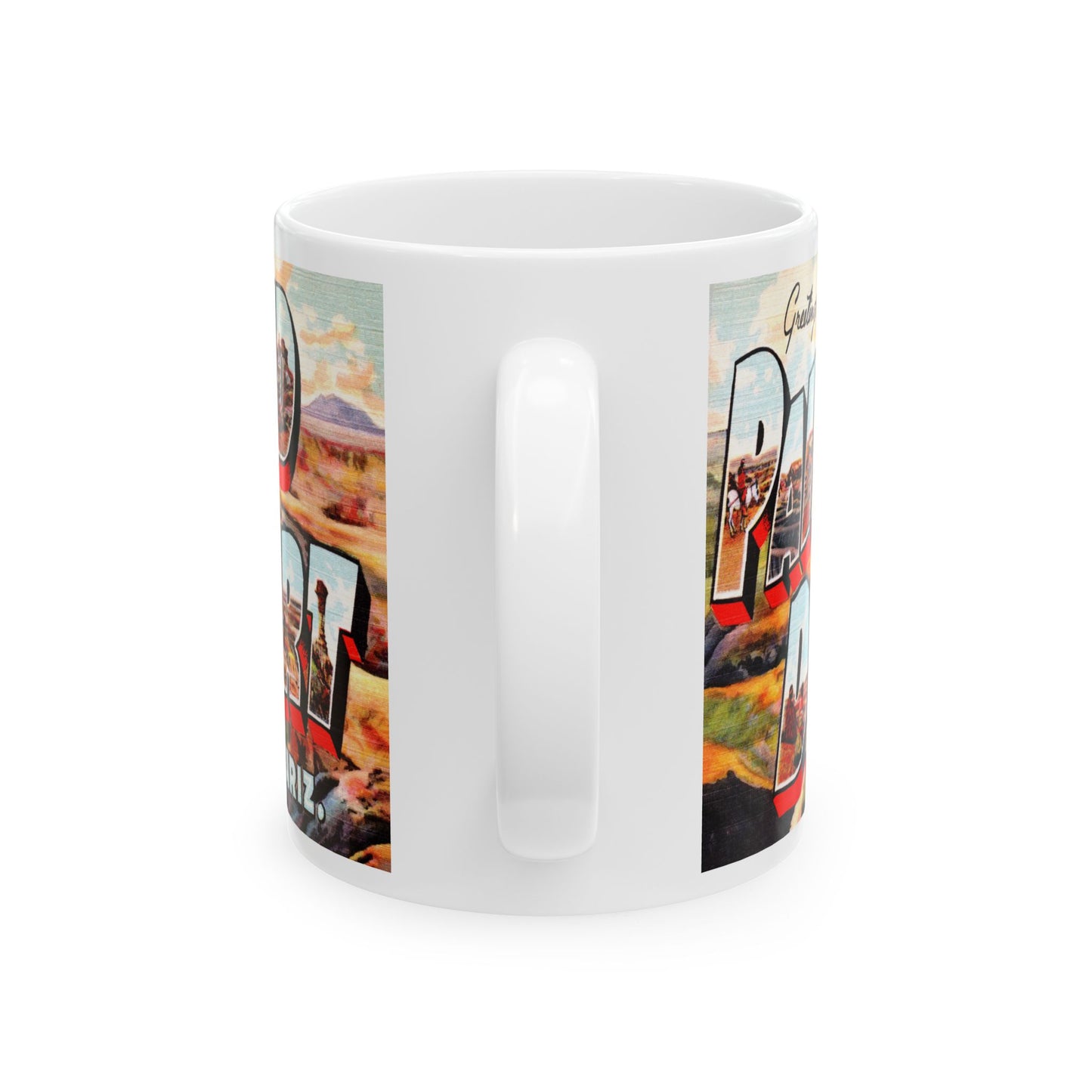 Memebly Vintage Greetings from Painted Desert AZ Coffee Mug