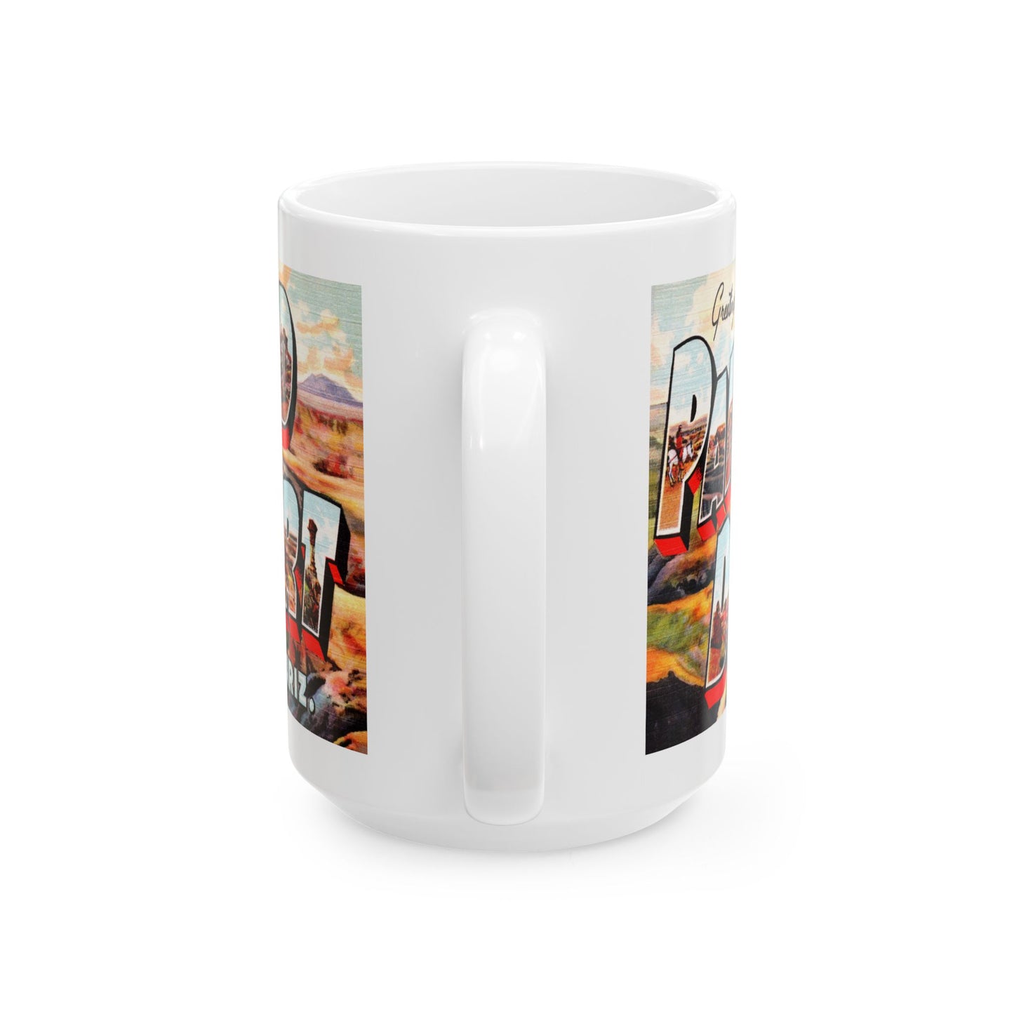 Memebly Vintage Greetings from Painted Desert AZ Coffee Mug