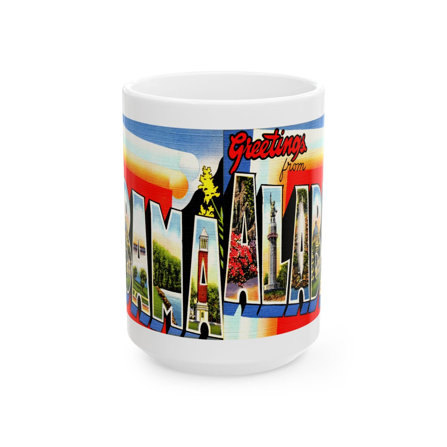 Memebly Retro Greetings from Alabama Coffee Mug