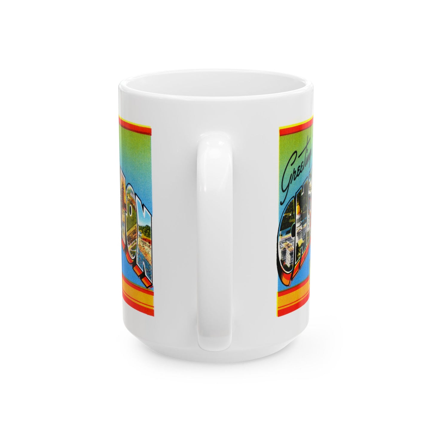 Memebly Vintage Greetings from Charleston WV West Virginia Coffee Mug