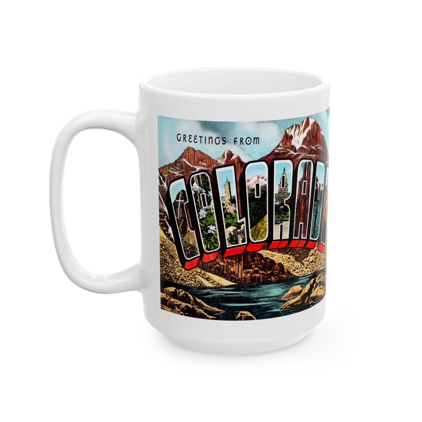 Memebly Retro Greetings from Colorado CO Coffee Mug