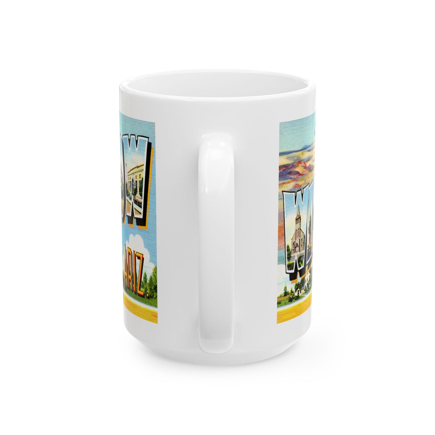 Memebly Vintage Greetings from Winslow AZ Arizona Coffee Mug