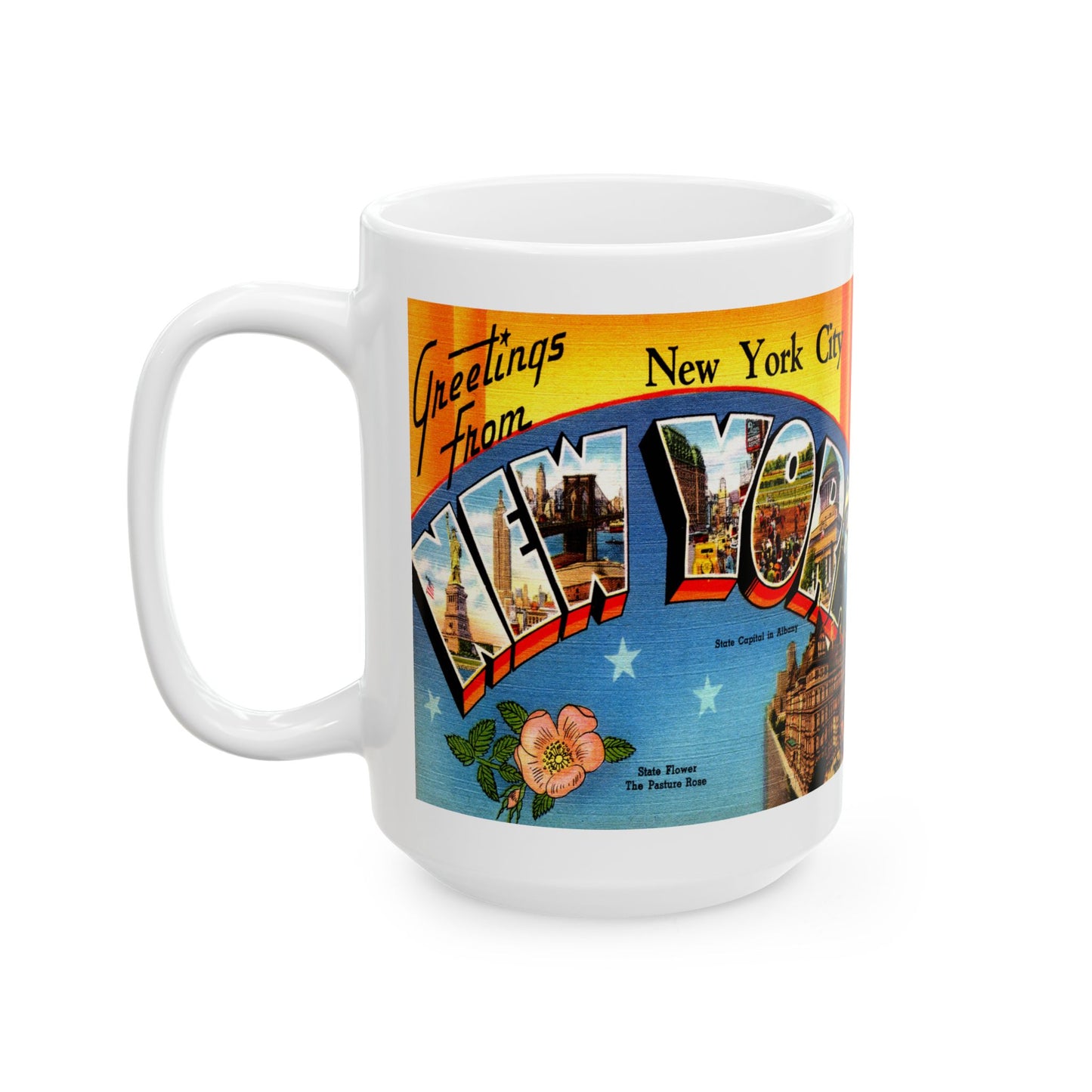 Memebly Retro Greetings from New York City NY New York Coffee Mug