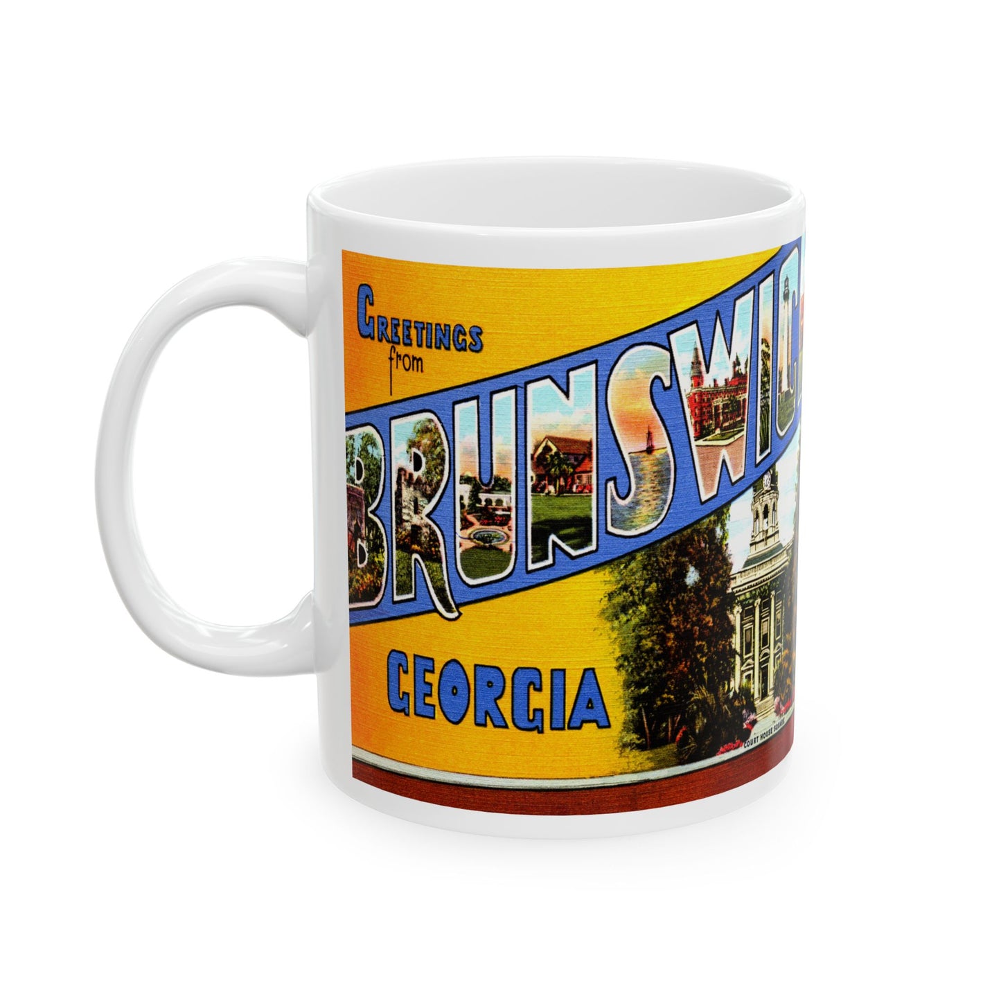 Memebly Vintage Greetings from Brunswick GA Coffee Mug