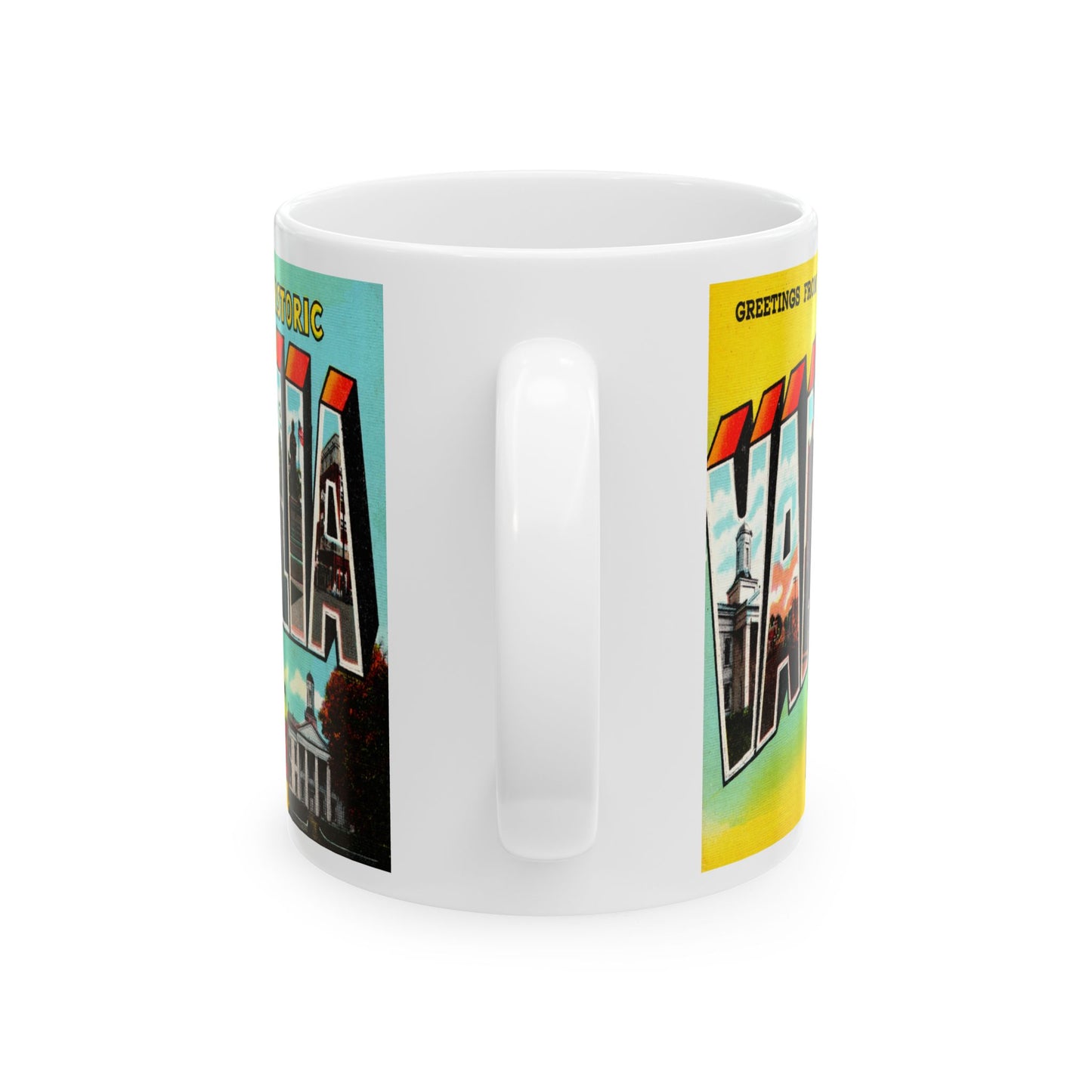 Memebly Vintage Greetings from Vandalia IL Coffee Mug