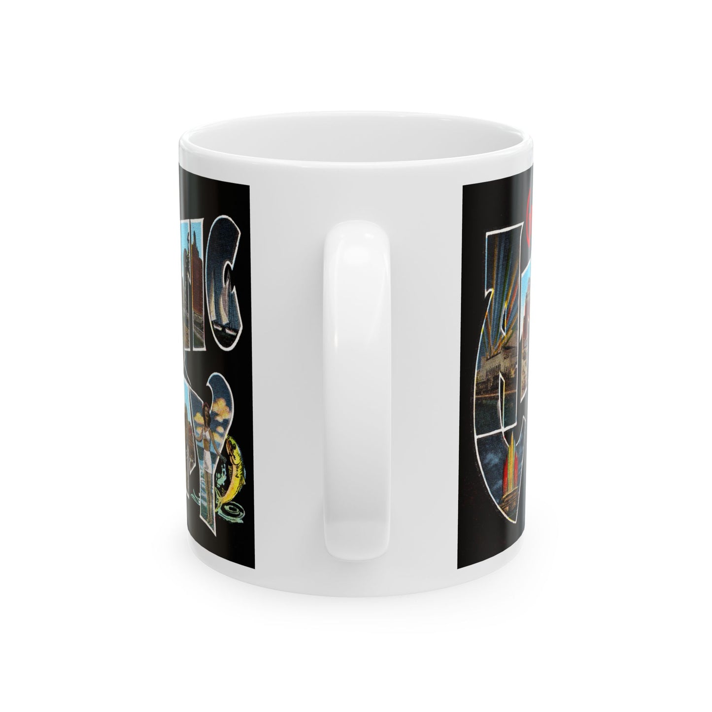 Memebly Retro Greetings from Atlantic City NJ New Jersey Coffee Mug