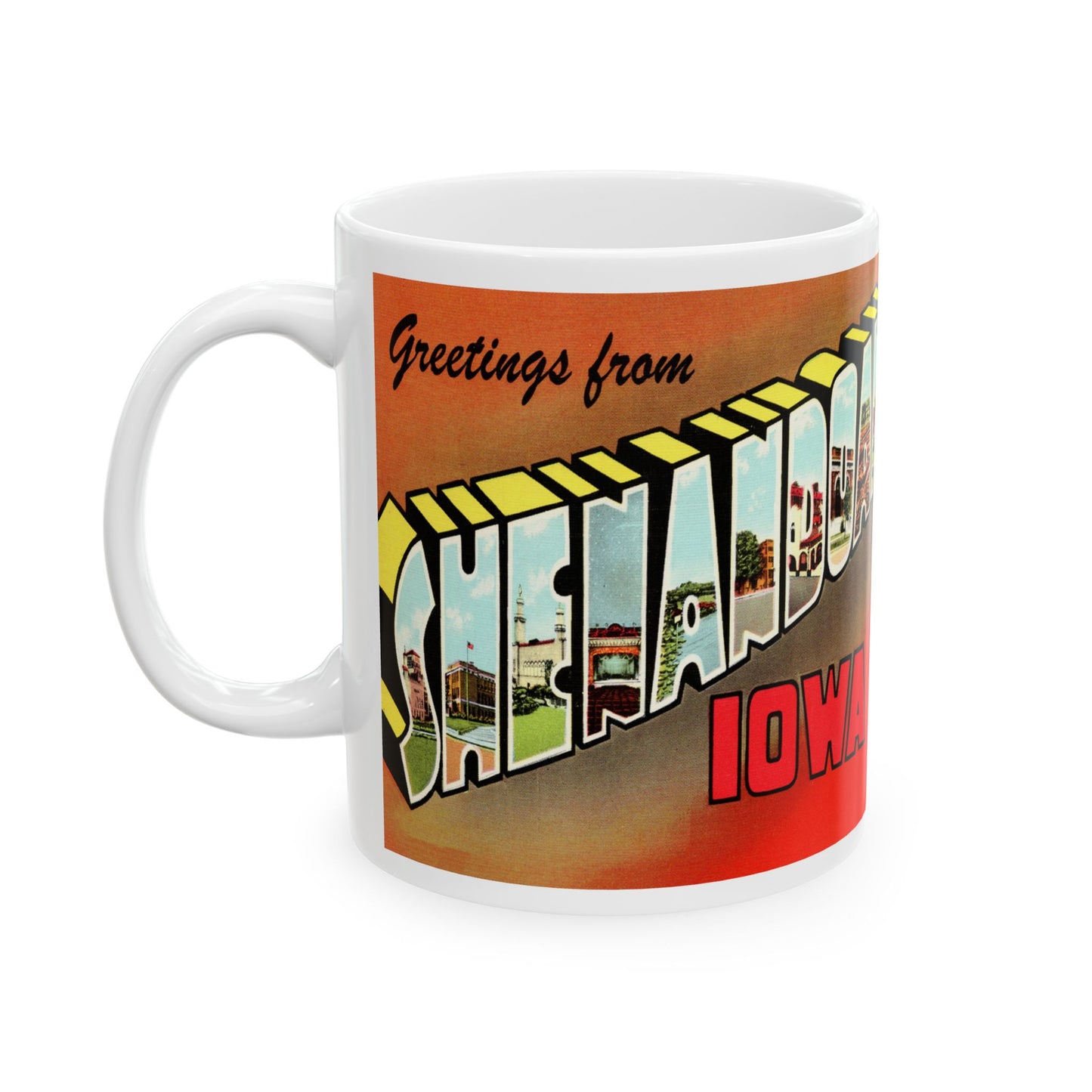 Memebly Vintage Greetings from Shenadoah IA Coffee Mug