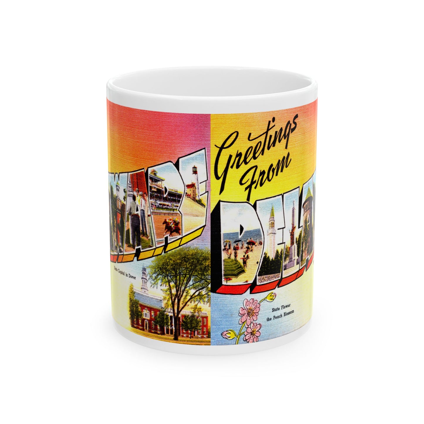 Memebly Vintage Greetings Delaware DE Coffee Mug