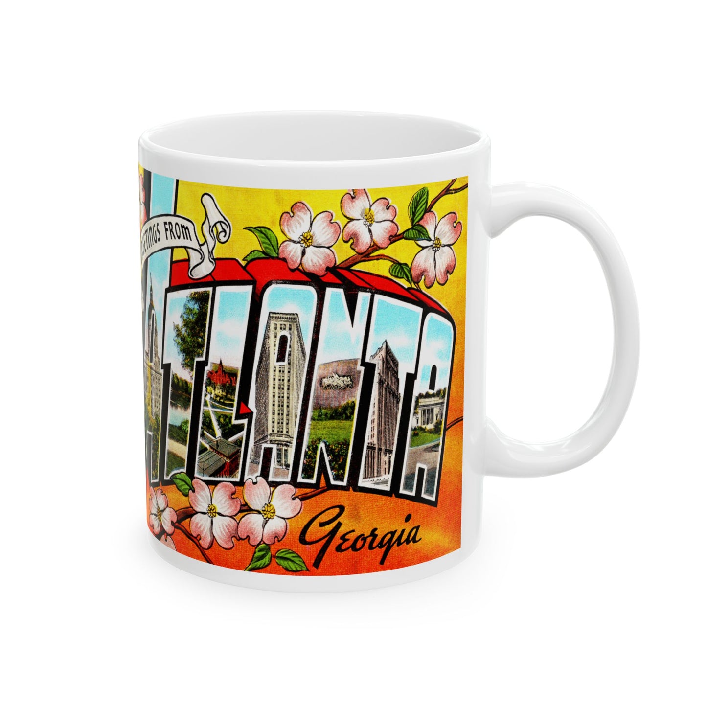 Memebly Retro Greetings from Atlanta GA Coffee Mug