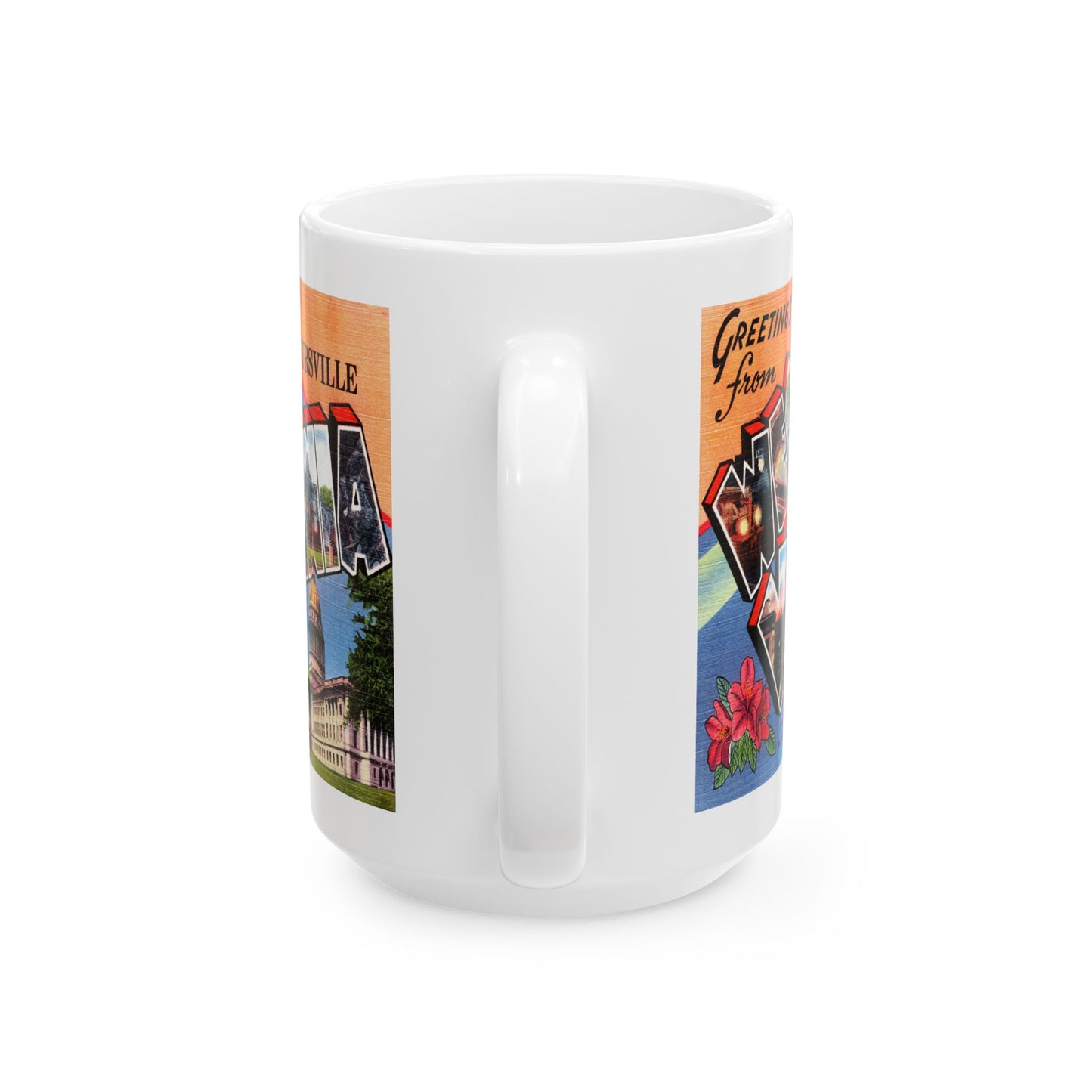 Memebly Vintage Greetings from Barboursville WV West Virginia Coffee Mug