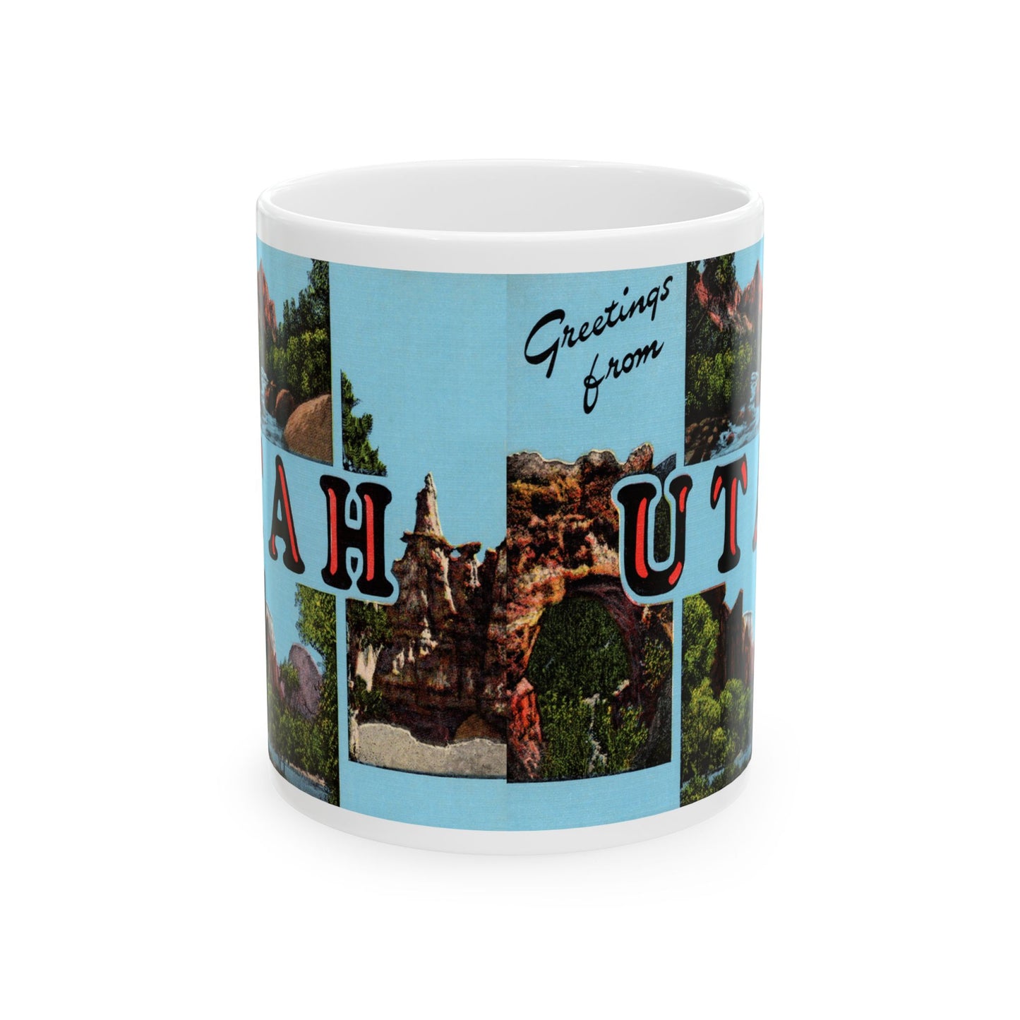 Memebly Scenic Retro Greetings from Utah UT Tennessee Coffee Mug