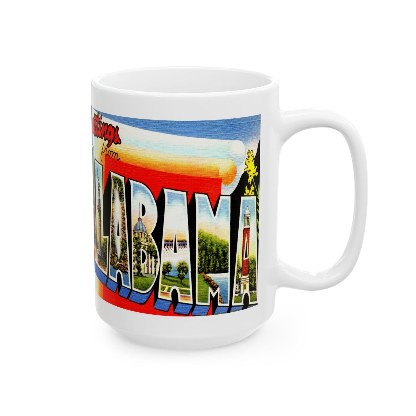 Memebly Retro Greetings from Alabama Coffee Mug