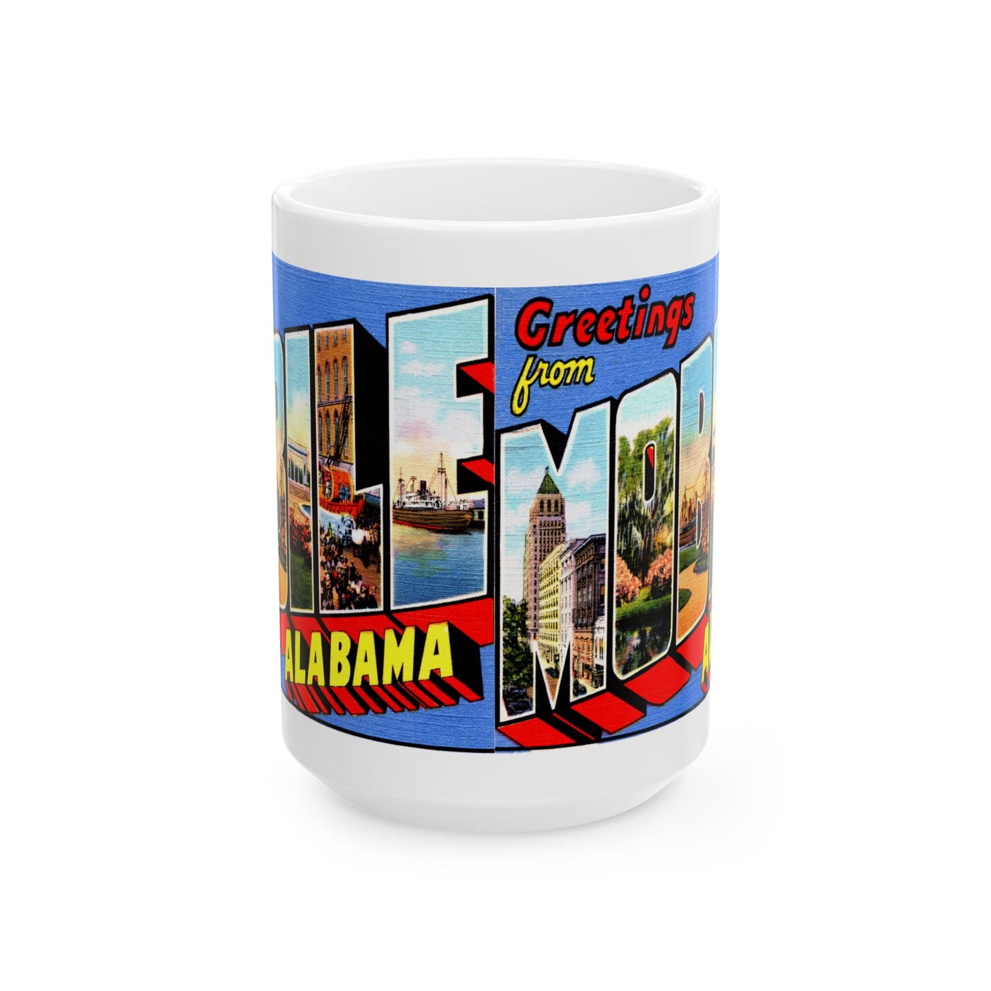 Memebly Vintage Greetings from Mobile AL Coffee Mug