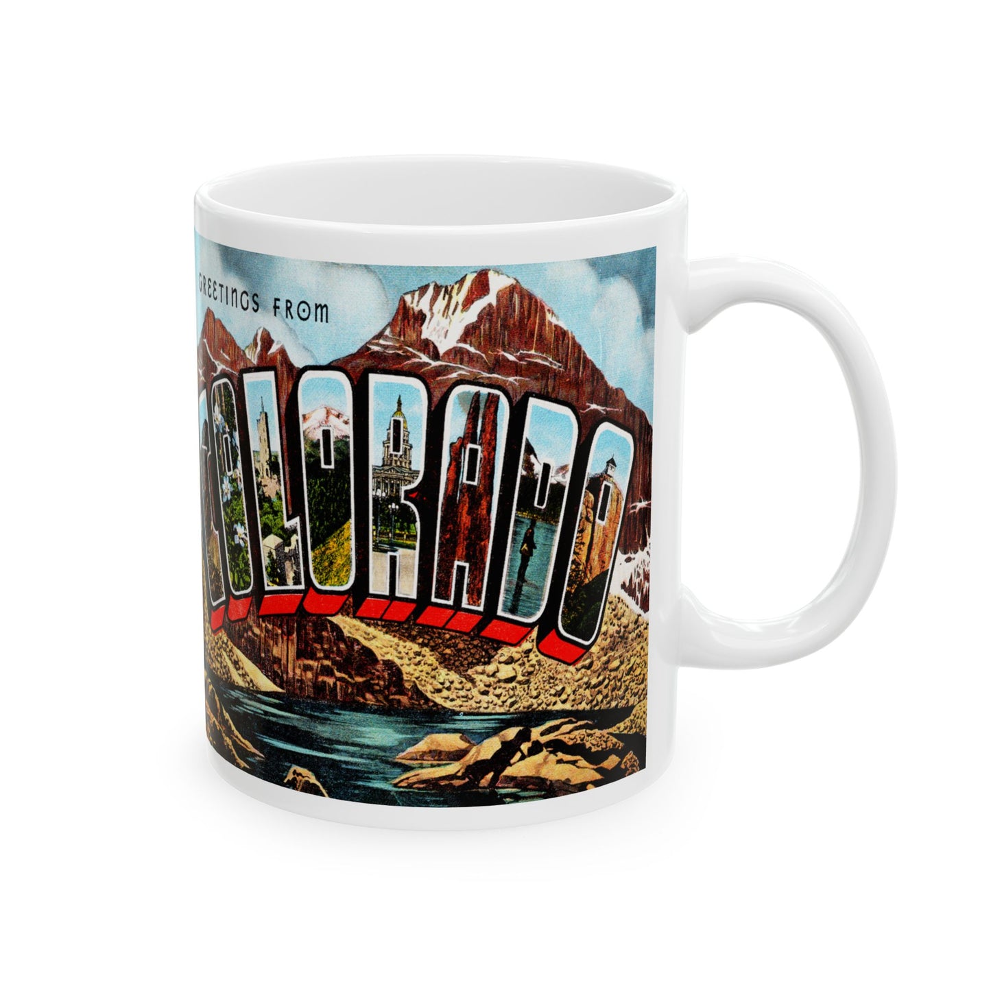 Memebly Retro Greetings from Colorado CO Coffee Mug