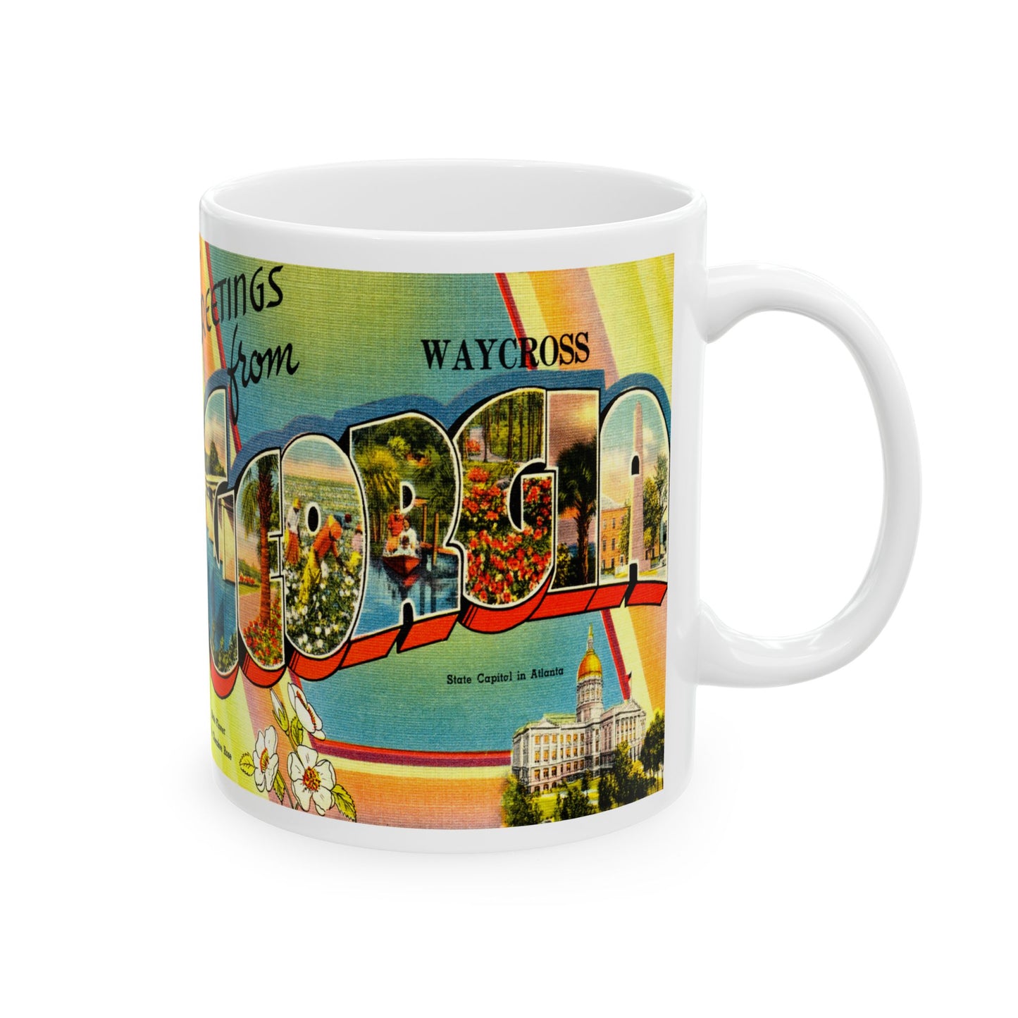 Memebly Retro Greetings from Waycross GA Coffee Mug