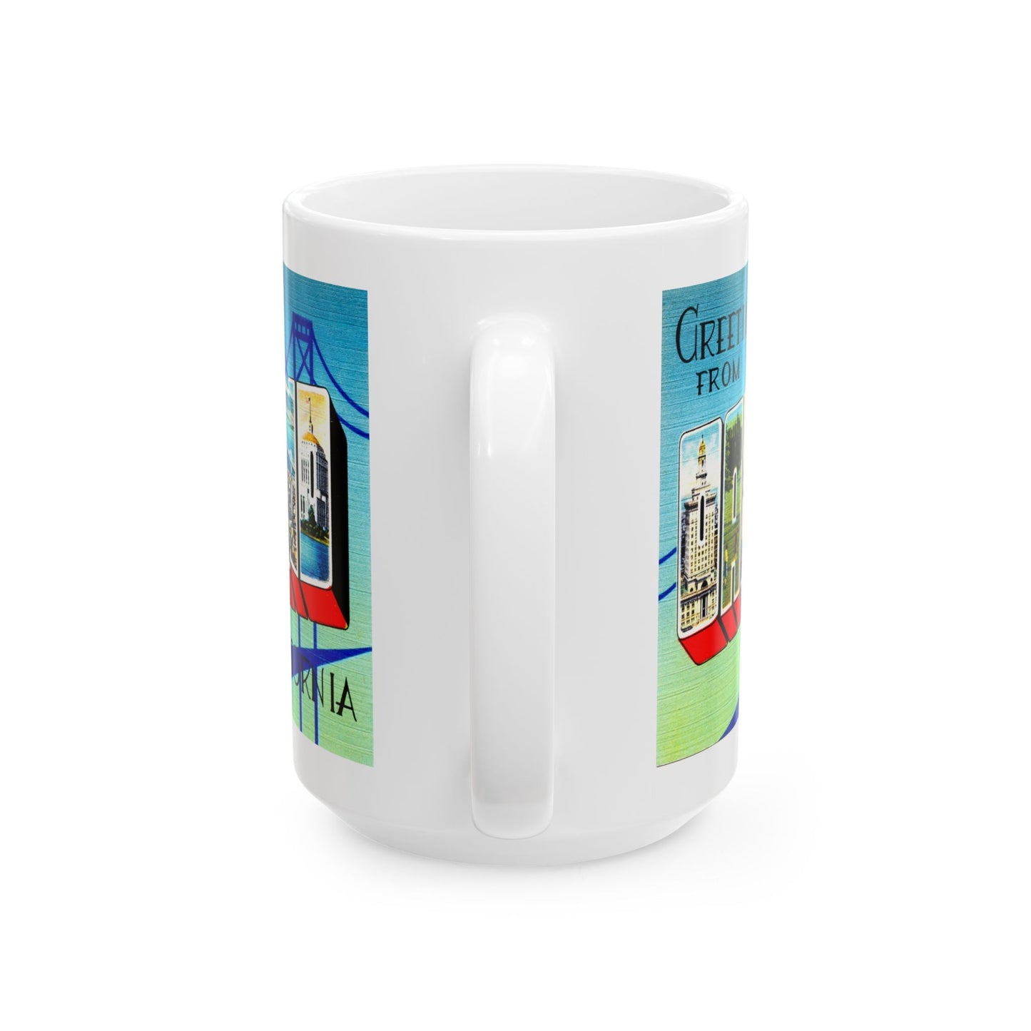 Memebly Retro Greetings from Oakland CA California Coffee Mug