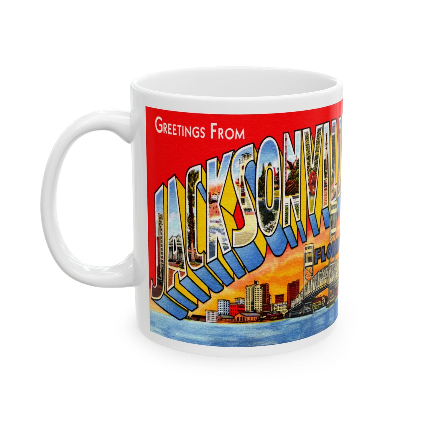 Memebly Deco Greetings from Jacksonville FL Florida Coffee Mug