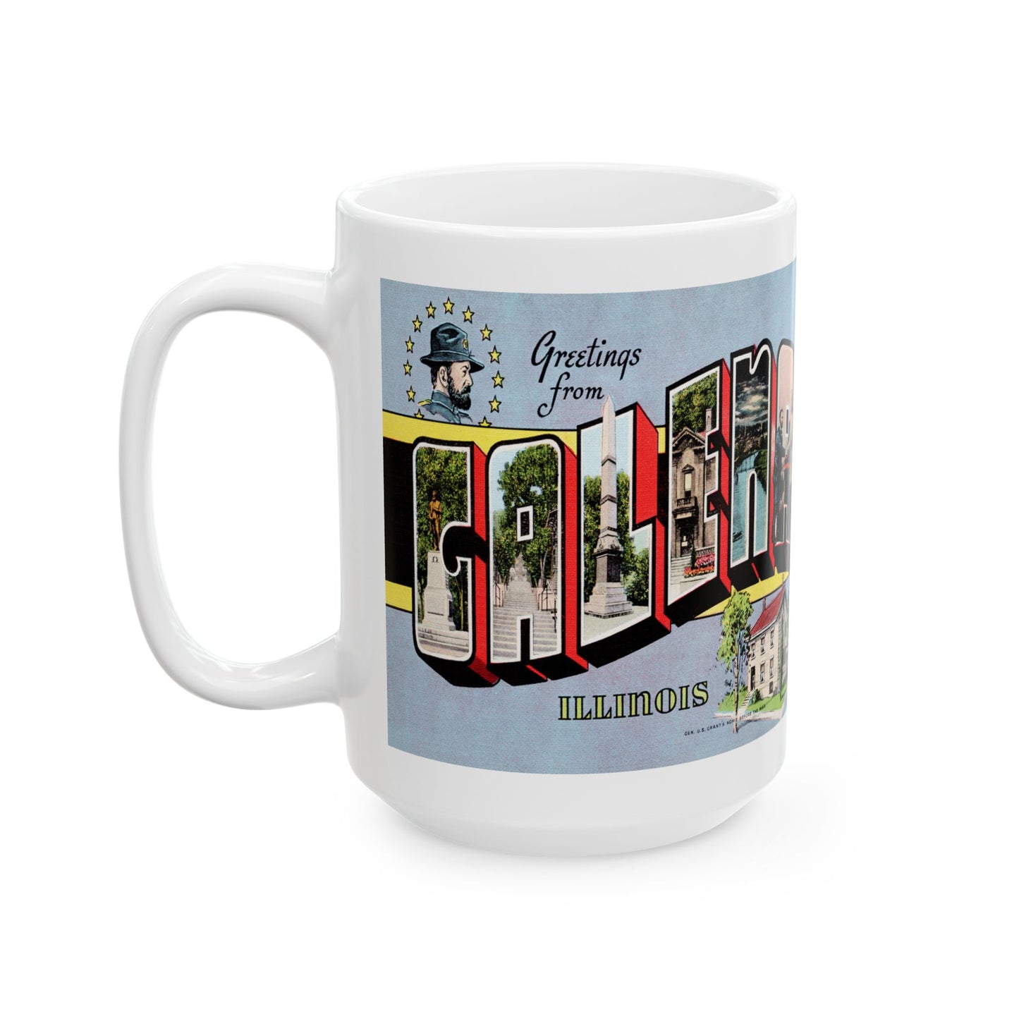 Memebly Retro Greetings from Galena IL Coffee Mug