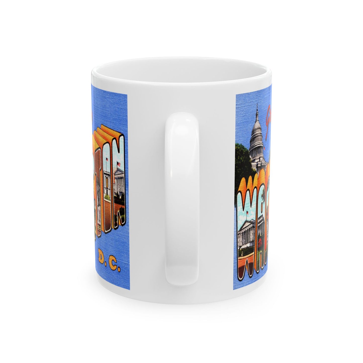 Memebly Vintage Greetings from Washington DC  Coffee Mug