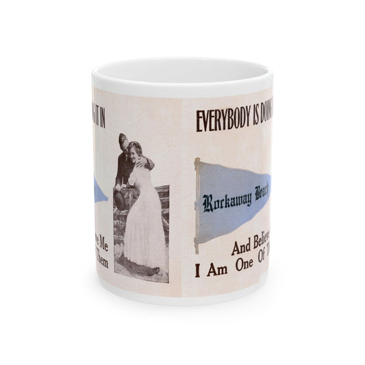 Memebly Vintage Everybody is Doing It in Rockaway Beach NY New York Coffee Mug