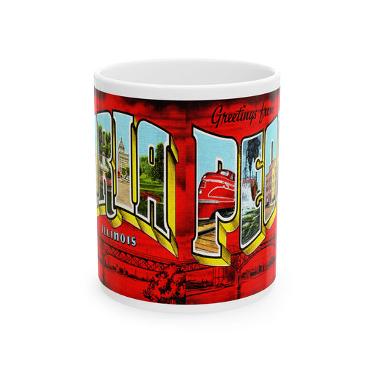 Memebly Vintage Greetings from Peoria IL Coffee Mug