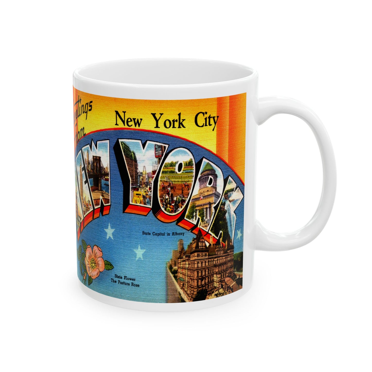 Memebly Retro Greetings from New York City NY New York Coffee Mug