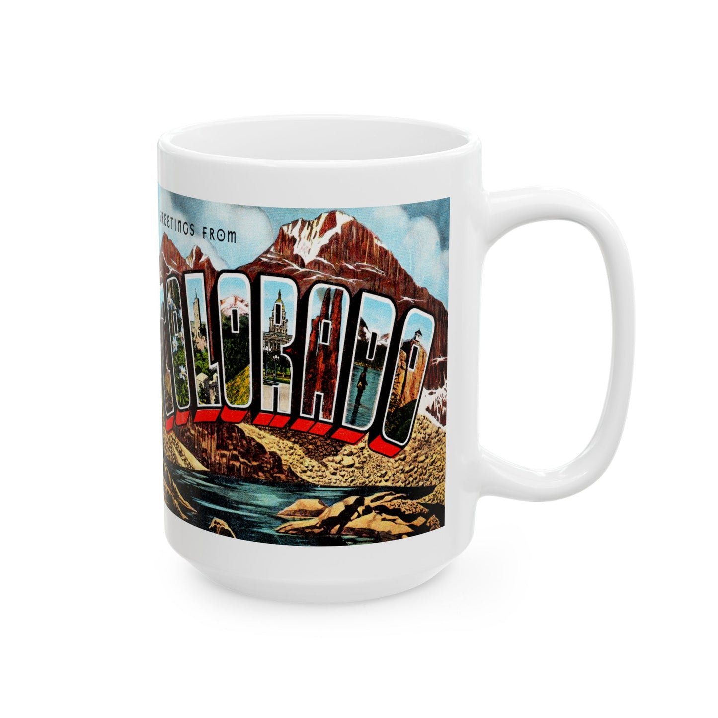 Memebly Retro Greetings from Colorado CO Coffee Mug