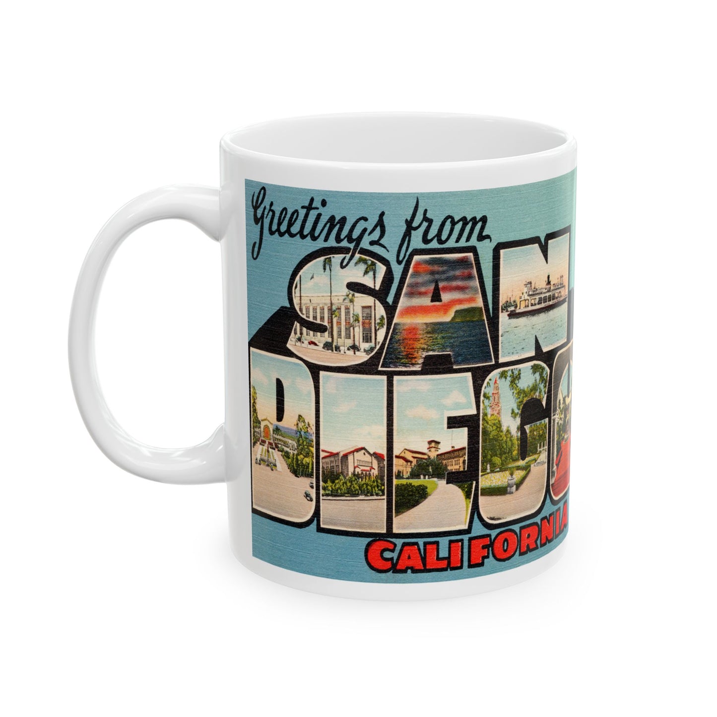 Memebly Deco Greetings from San Diego CA California Coffee Mug