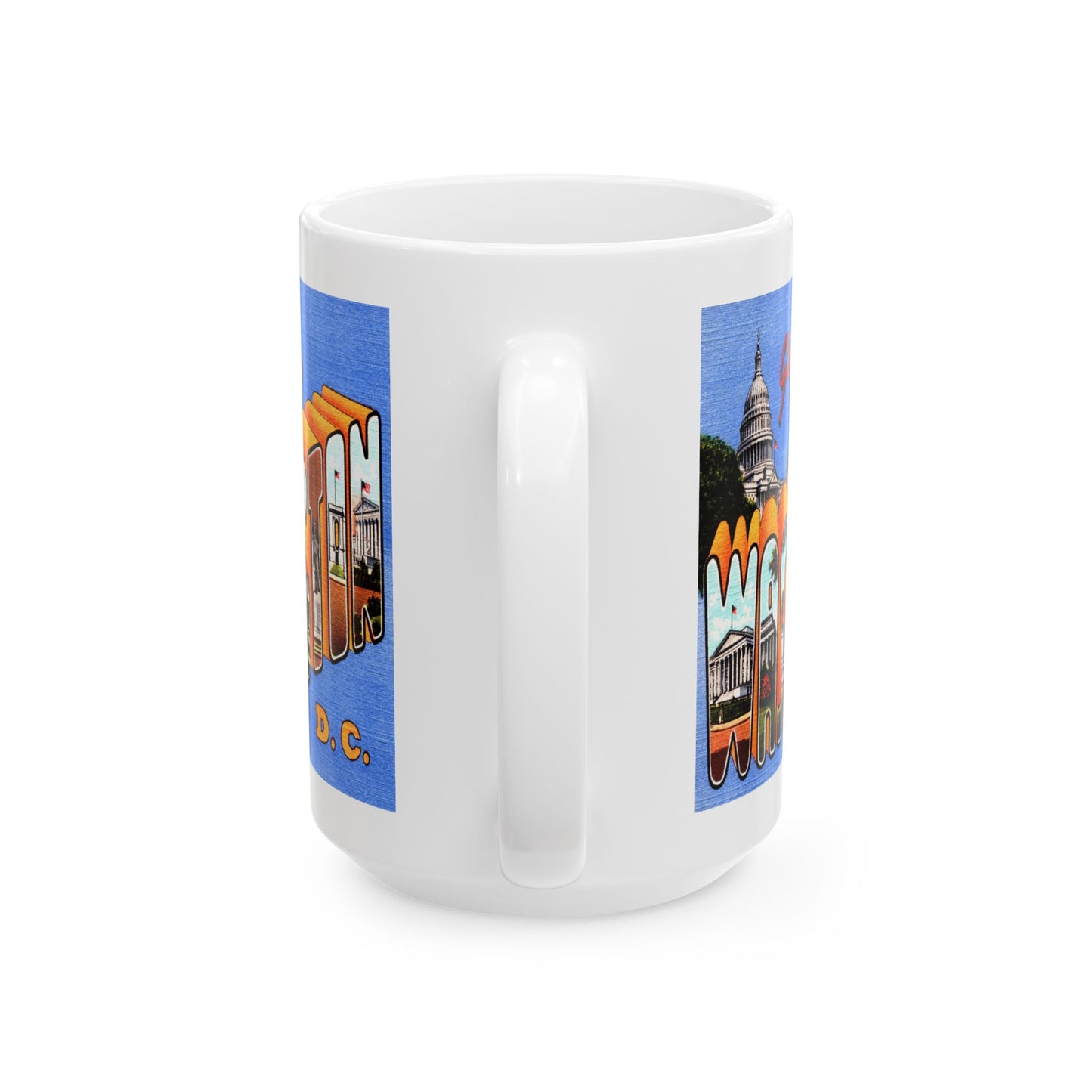 Memebly Vintage Greetings from Washington DC  Coffee Mug