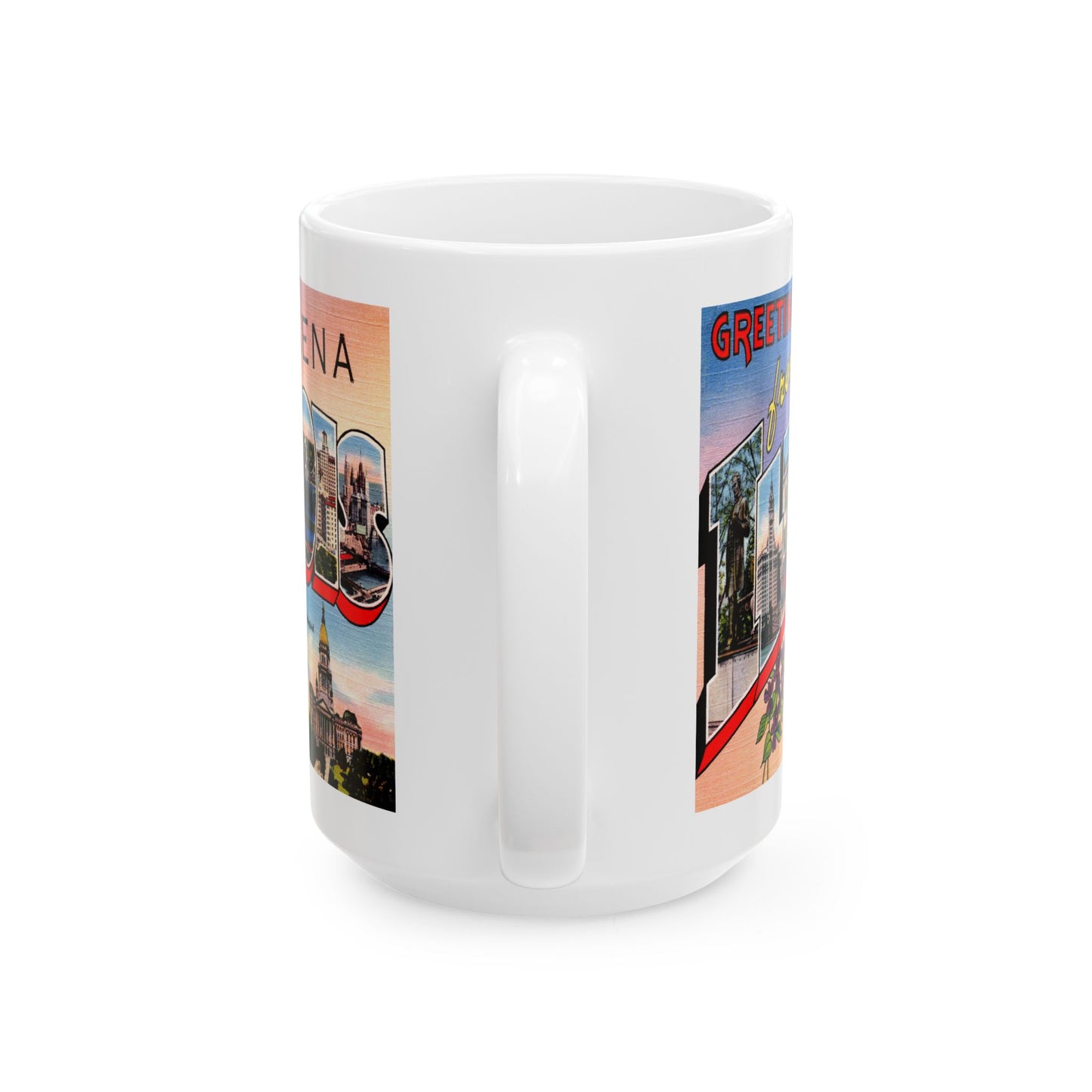 Memebly Vintage Greetings from Mokena IL Coffee Mug