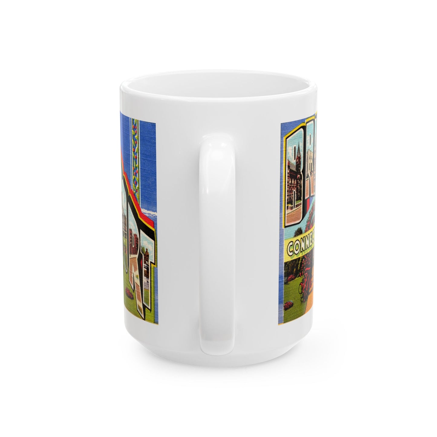 Memebly Retro Greetings Bridgeport CT Connecticut Coffee Mug