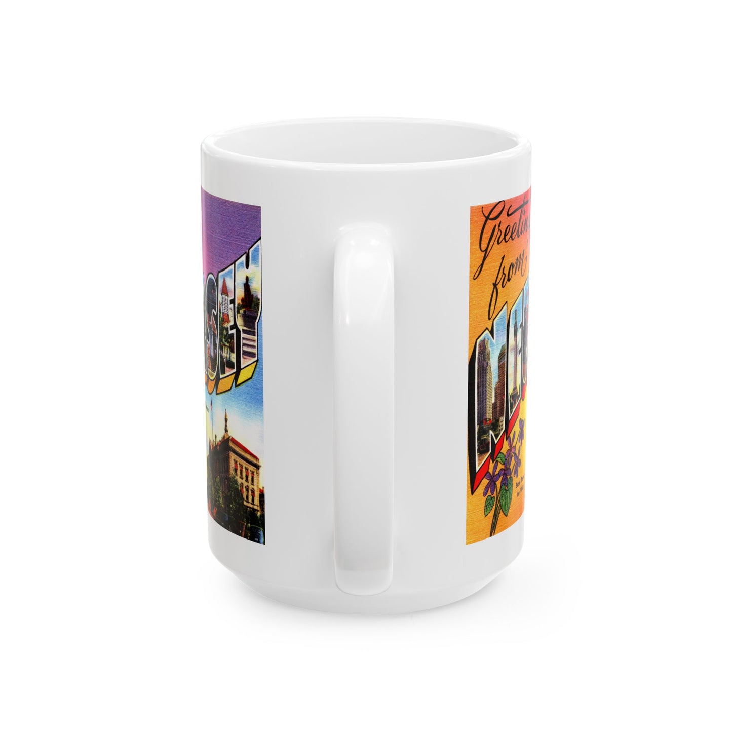 Memebly Vintage Greetings from New Jersey NJ Coffee Mug